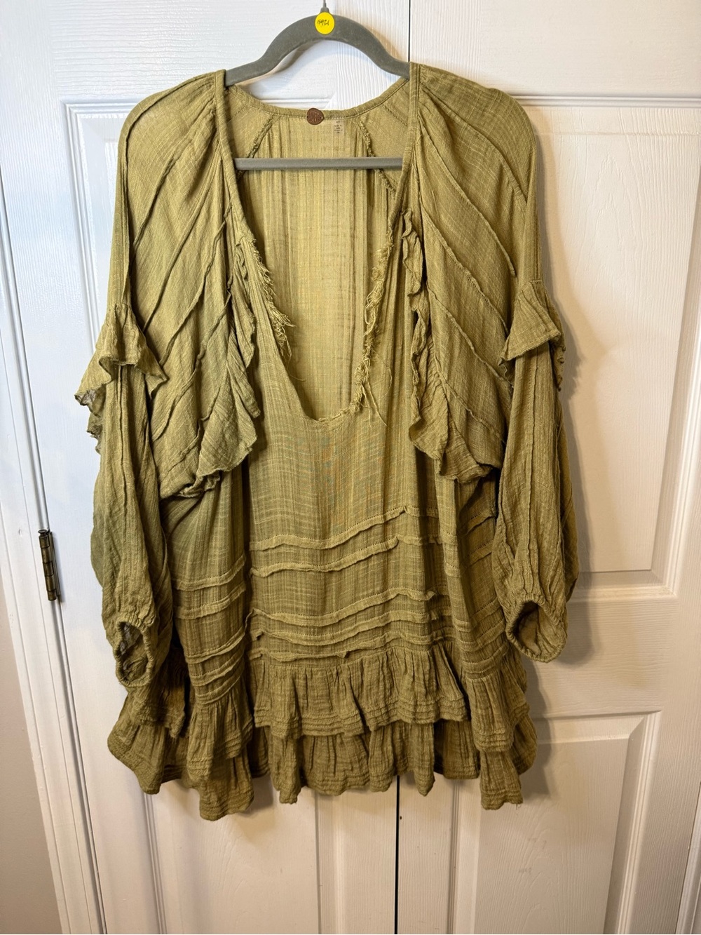 Free People Tamasi Tunic in Olive Green